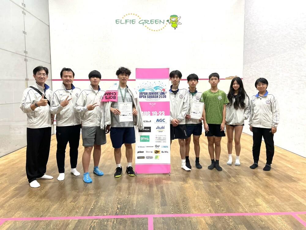 參加2026年日本亞洲青少年壁球公開賽紀實